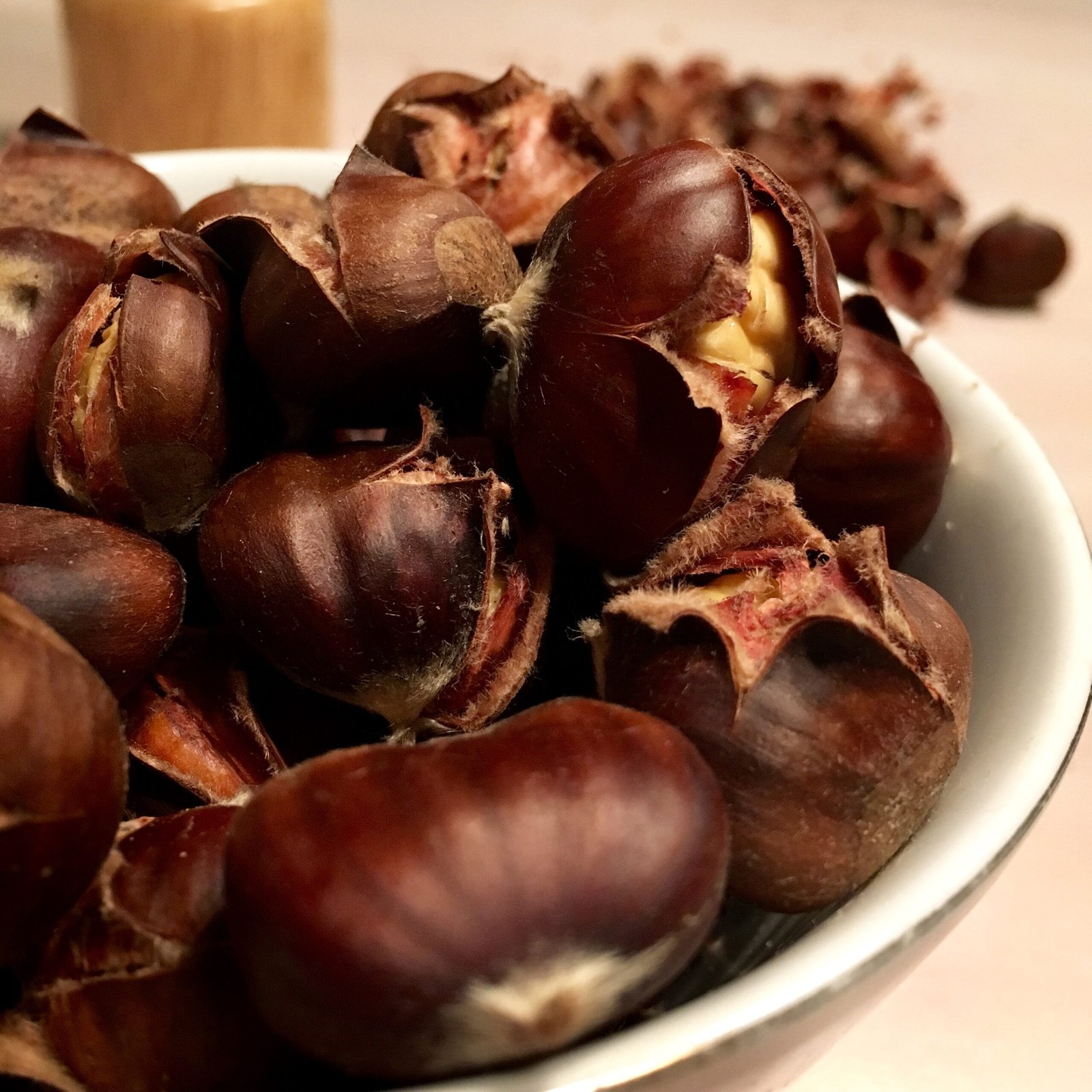 Popped chestnuts