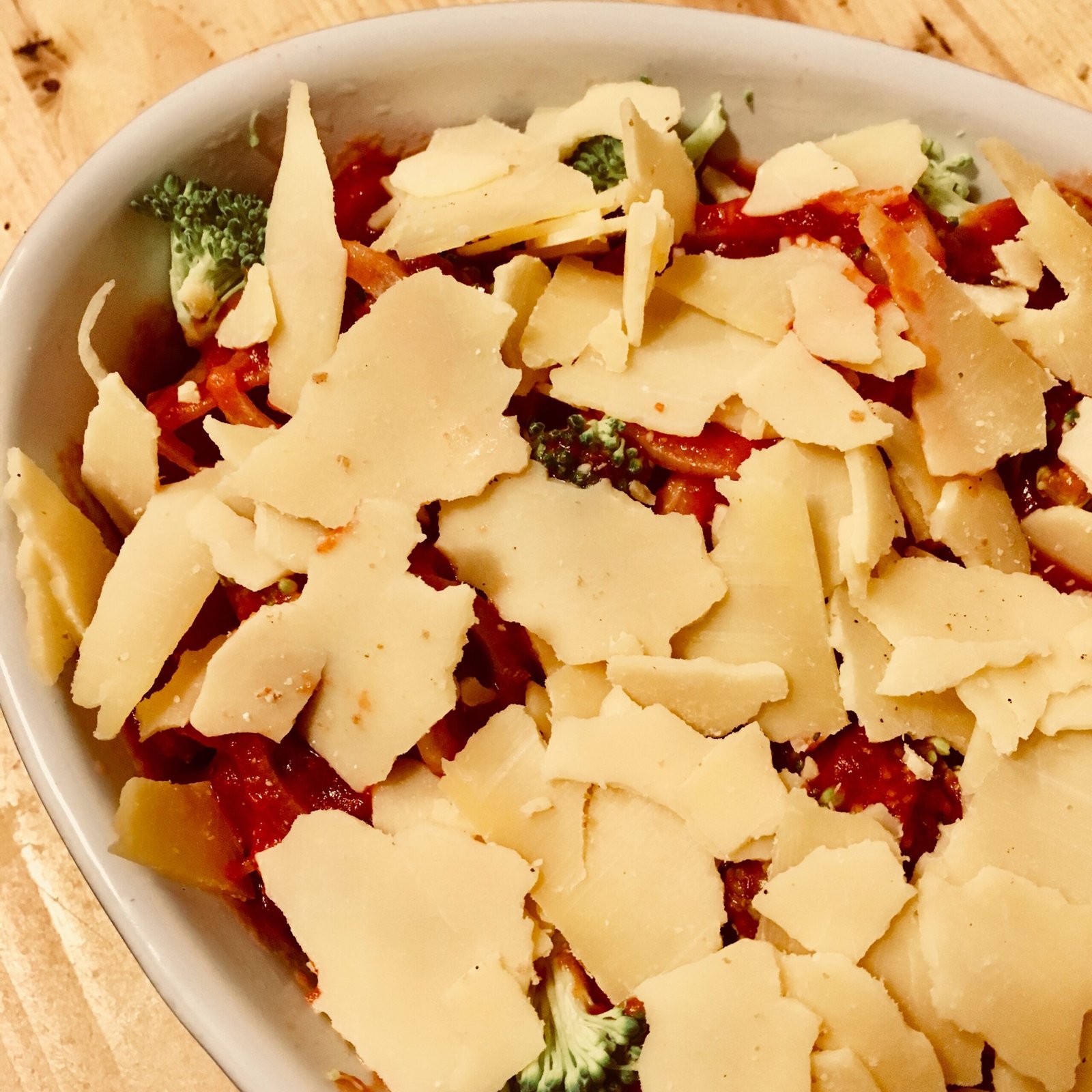 Simple vegetarian broccoli lasagne